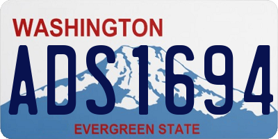 WA license plate ADS1694