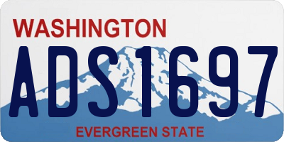 WA license plate ADS1697