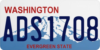 WA license plate ADS1708