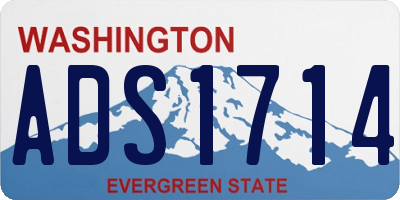 WA license plate ADS1714