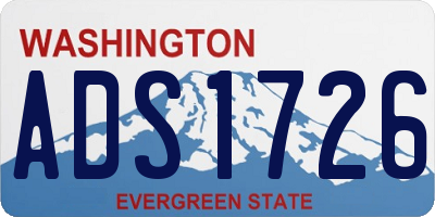 WA license plate ADS1726