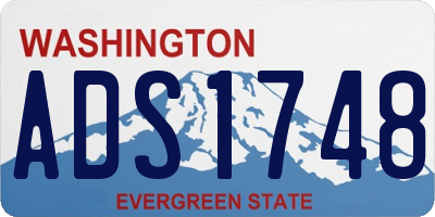 WA license plate ADS1748