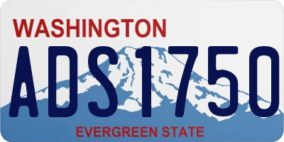 WA license plate ADS1750