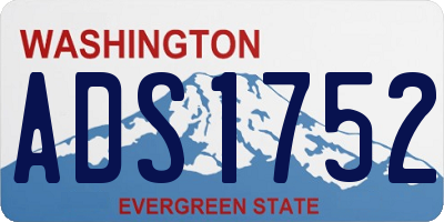 WA license plate ADS1752