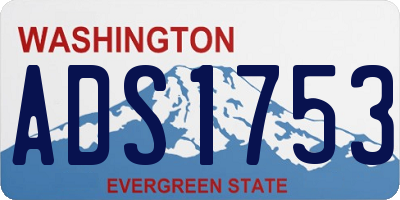 WA license plate ADS1753