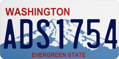 WA license plate ADS1754