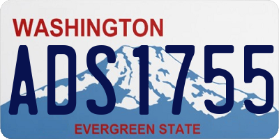 WA license plate ADS1755