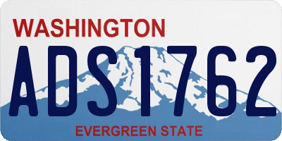 WA license plate ADS1762
