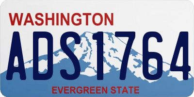 WA license plate ADS1764