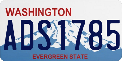 WA license plate ADS1785