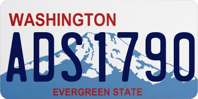 WA license plate ADS1790