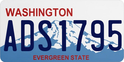 WA license plate ADS1795