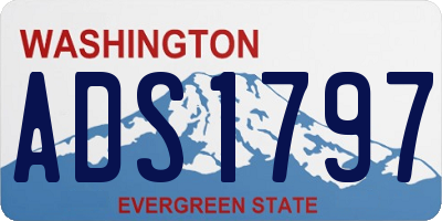WA license plate ADS1797