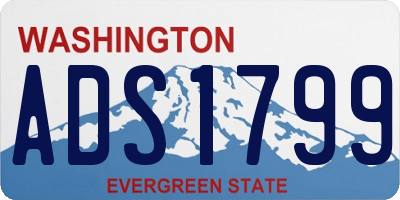 WA license plate ADS1799