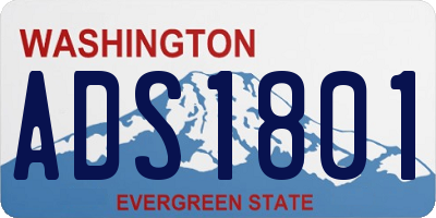 WA license plate ADS1801