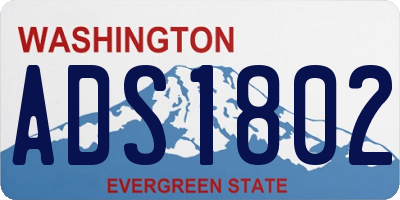 WA license plate ADS1802