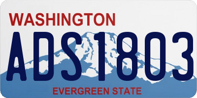 WA license plate ADS1803