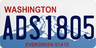 WA license plate ADS1805
