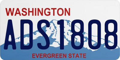 WA license plate ADS1808