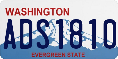WA license plate ADS1810