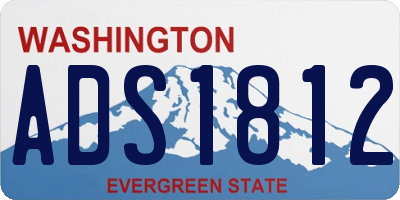 WA license plate ADS1812