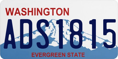 WA license plate ADS1815