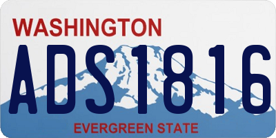 WA license plate ADS1816