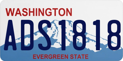 WA license plate ADS1818