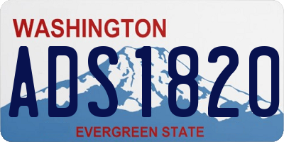 WA license plate ADS1820