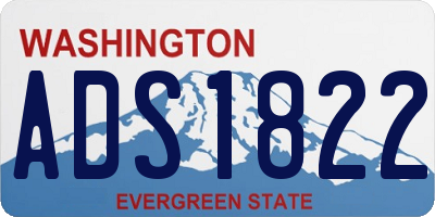 WA license plate ADS1822