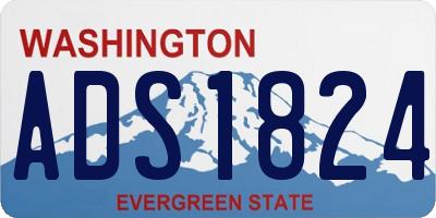WA license plate ADS1824