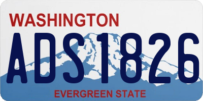 WA license plate ADS1826