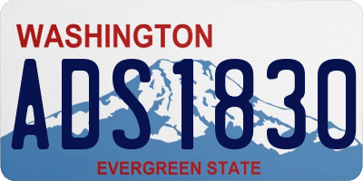 WA license plate ADS1830