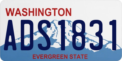 WA license plate ADS1831