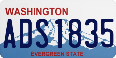 WA license plate ADS1835