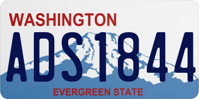 WA license plate ADS1844