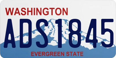 WA license plate ADS1845
