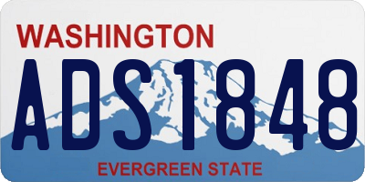 WA license plate ADS1848