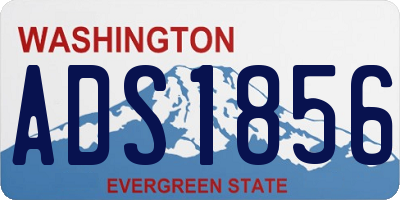 WA license plate ADS1856