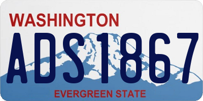 WA license plate ADS1867