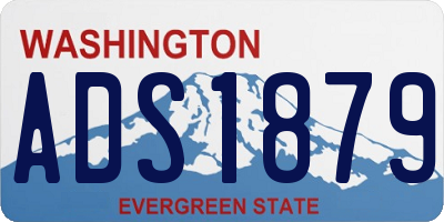 WA license plate ADS1879