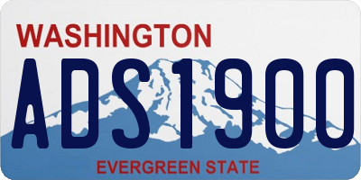 WA license plate ADS1900