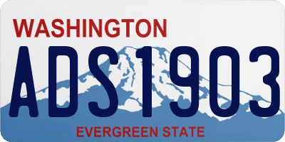 WA license plate ADS1903