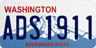WA license plate ADS1911