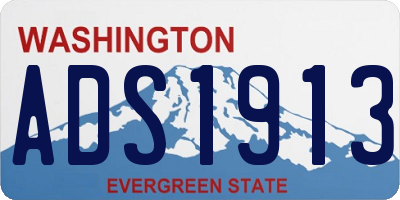 WA license plate ADS1913
