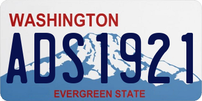 WA license plate ADS1921