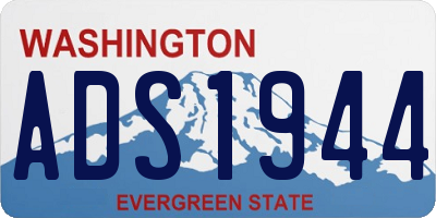 WA license plate ADS1944