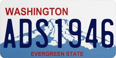 WA license plate ADS1946
