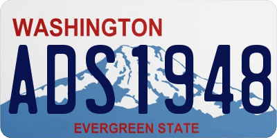WA license plate ADS1948