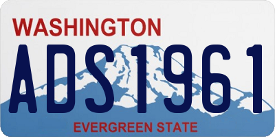 WA license plate ADS1961